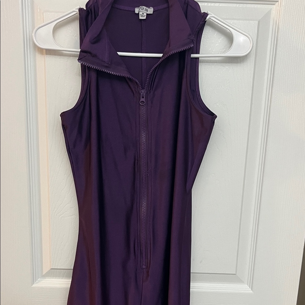 Purple Sleeveless Jumpsuit